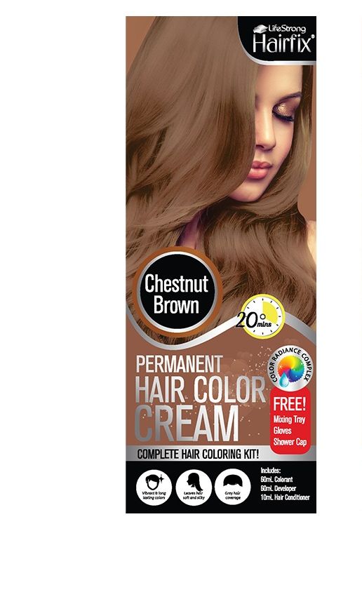 HAIRFIX Permanent Hair Color Cream Kit Chestnut Brown 120ml Lazada PH