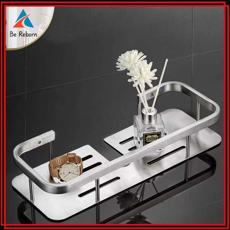 SUS304 Stainless Double Bathroom Rack (Rectangle & Corner Rack) | Lazada PH