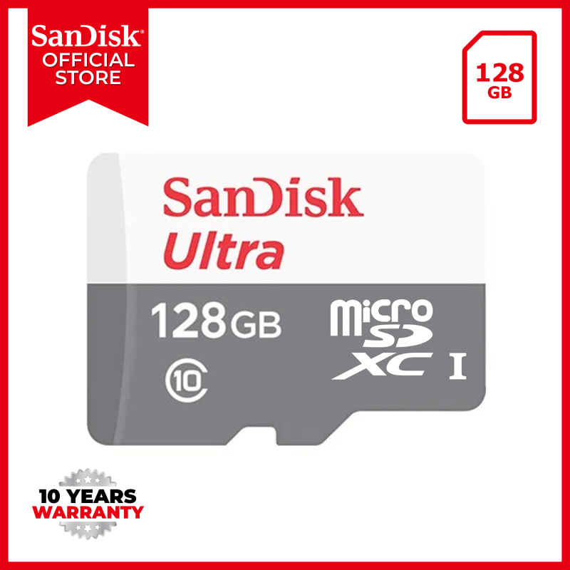 ♥Thanh Toán Khi Nhận Hàng + UHS-I SanDisk Ultra Micro SDXC 100% GB Class 10 Chính Hãng 128 Thẻ Nhớ SDSQUNS-MODEL Mới (Tốc Độ Lên Tới 80 MB/giây