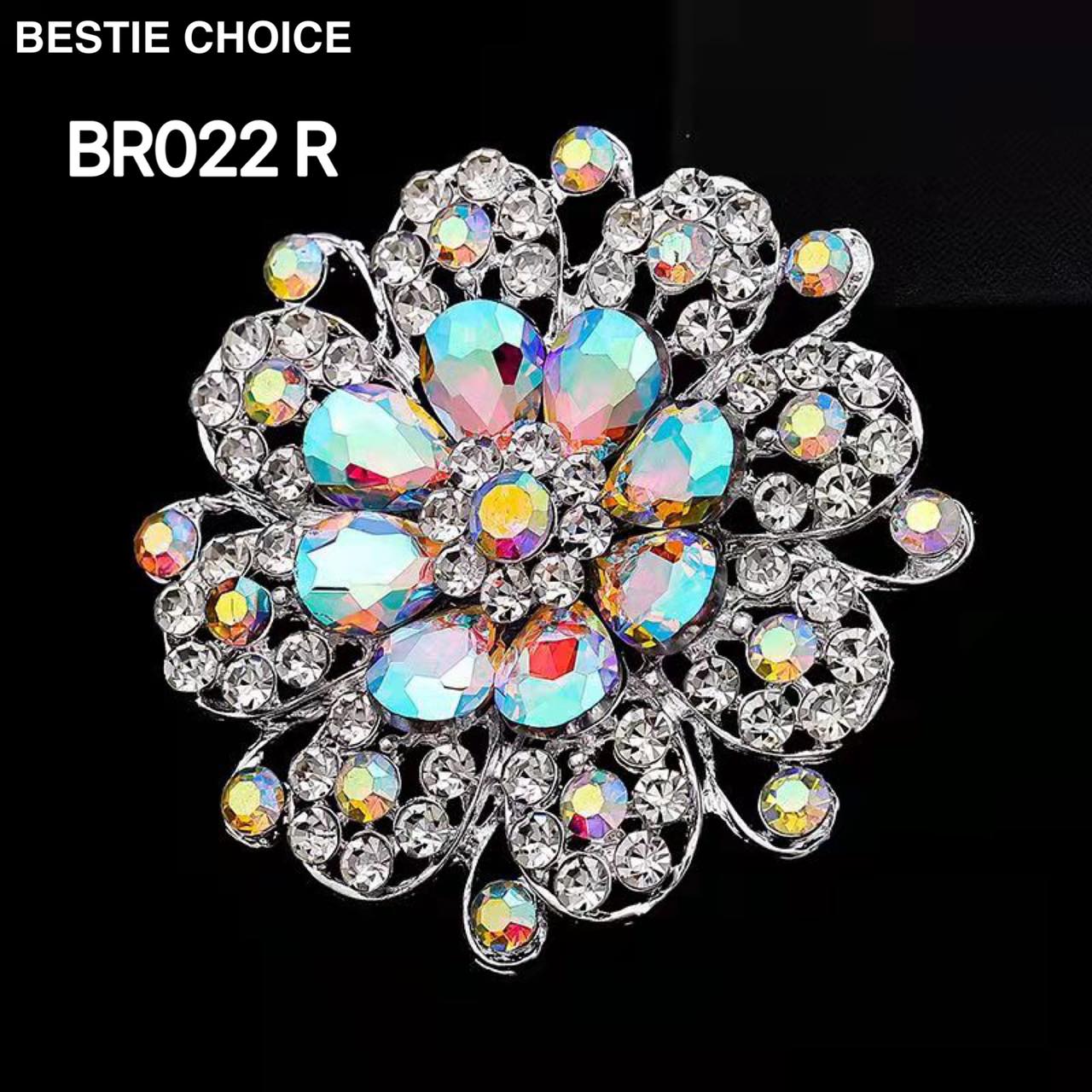 Bestie choice wedding brooch . gown pin . dress pin brooch Rainbow