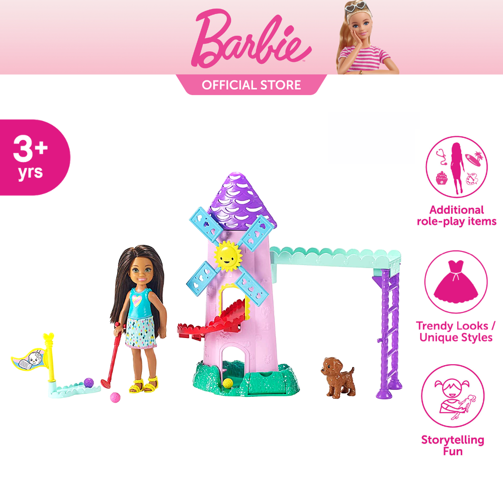 Barbie club chelsea hot sale mini golf playset