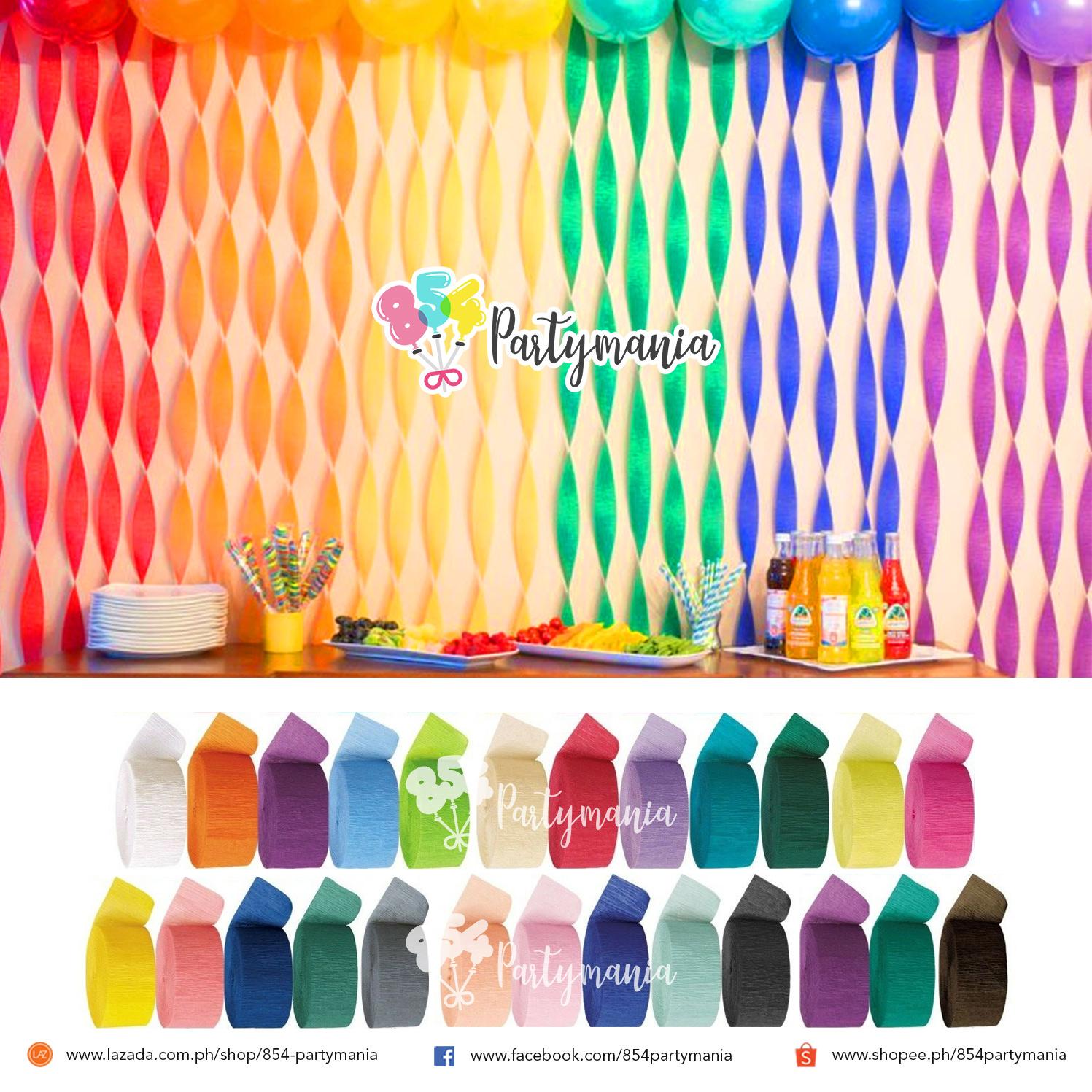 25m/roll 45mm Crepe Paper Streamers Diy Paper Garland Photography Backdrops  For Wedding Birthday Party Baby Shower Decoration - Party & Holiday Diy  Decorations - AliExpress
