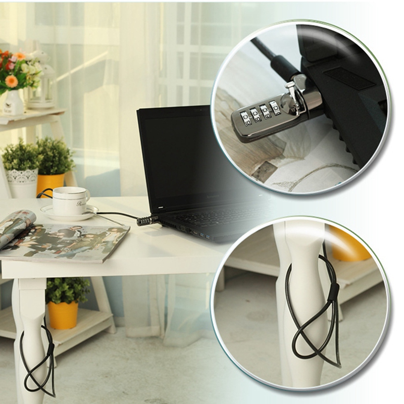 Security AntiTheft Combination Laptop Notebook Cable Lock 4 Digit