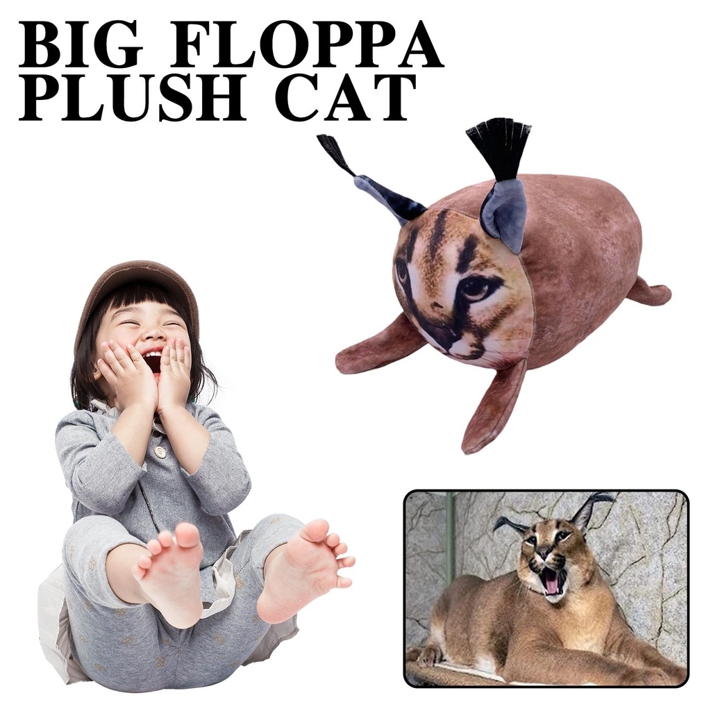 Floppa Plush, 9.8 inch Big Floppa Plush ,Big Floppa Plush Cartoon Cat  Plushie,Floppa Toy Plush Stuffing, Big Floppa Cartoon Cat Plush Toy for  Kids and Fans Gift 