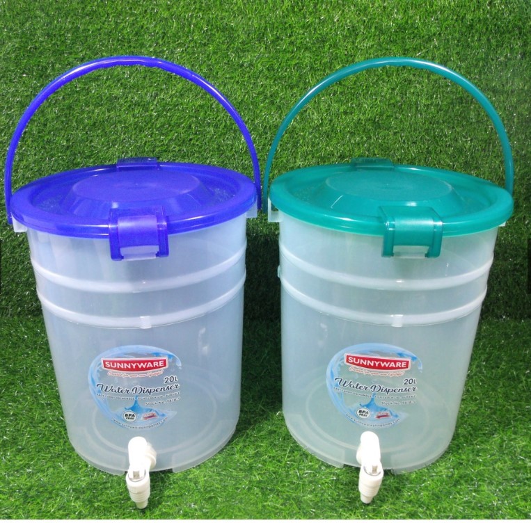 9818S Sunnyware Round Water Jug / Water Dispenser 20 Liters with