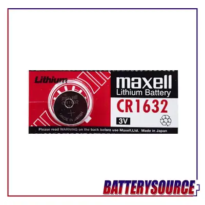 Maxell Lithium battery CR1632 CR-1632 L50, 1632, DL1632, BR1632 3v CR-1632-M (SOLD PER PC)