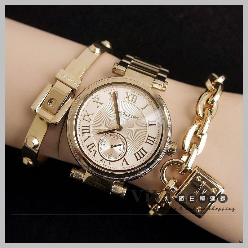MK Michael Kors Skylar Champagne Dial 