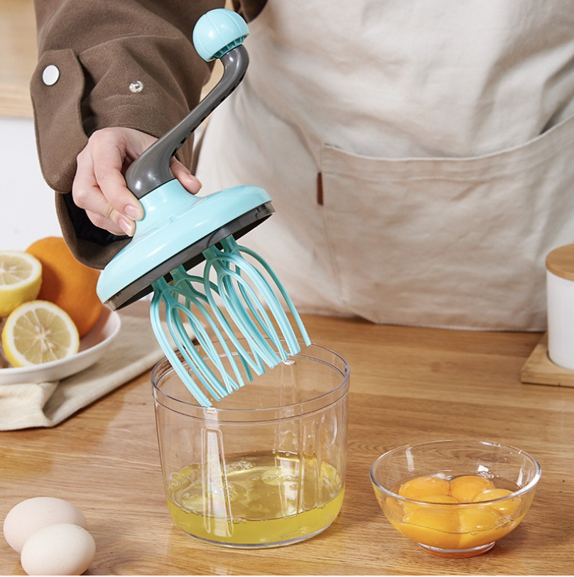 ReTouch Multi Functional Manual Hand Egg Beater Hand Cranked Mixer Foam