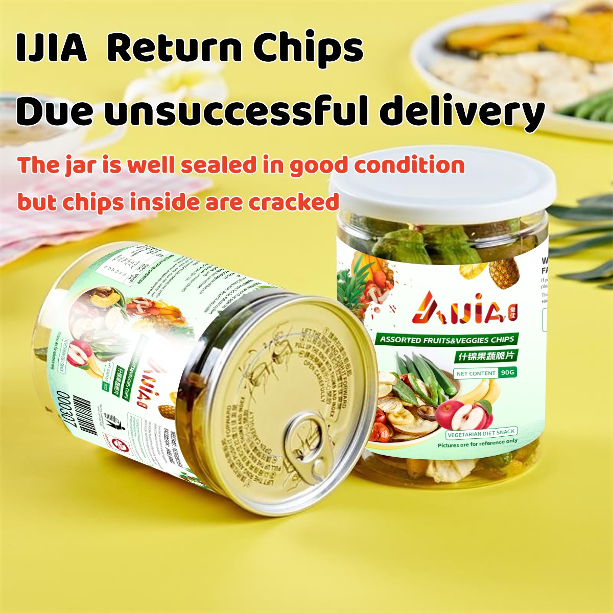 IJIA Vegetable chips failure delivery return chips dried vegetables