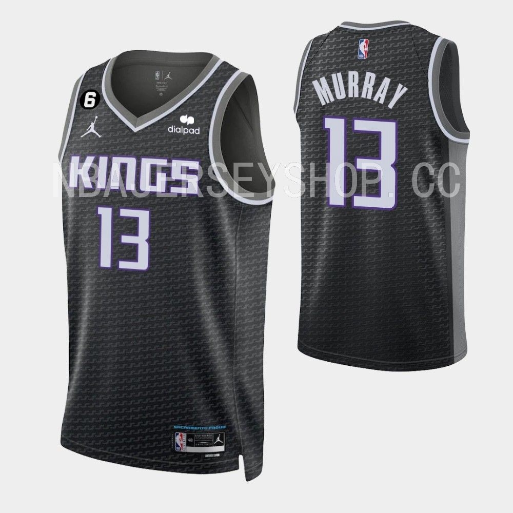 Nike Youth Sacramento Kings Keegan Murray #13 Black Swingman Jersey, Boys', XL