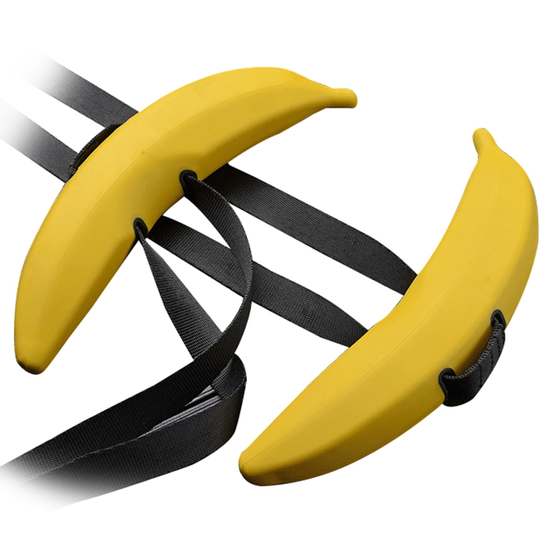 Banana Ox Horn Gym Dumbbells Barbell Bar Handle Weightlifting Pull Ups
