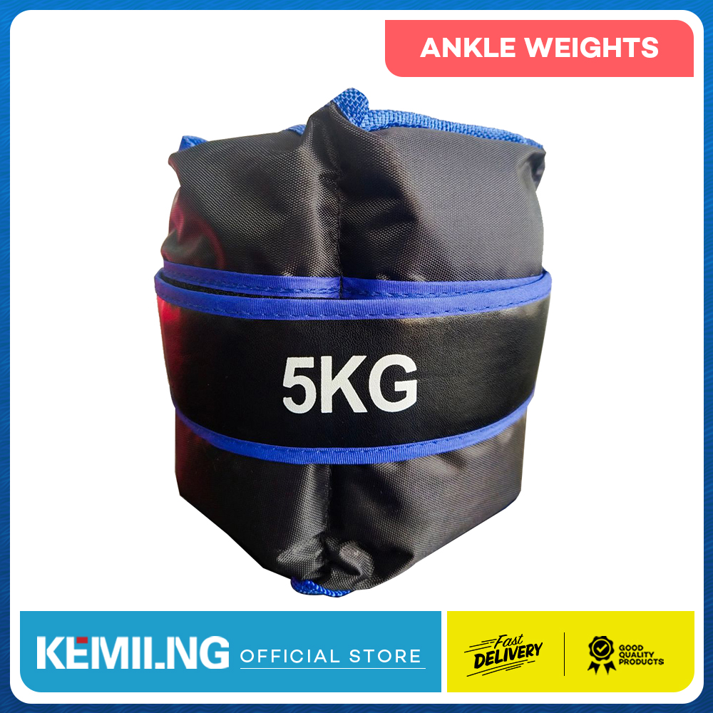 KEMILNG Jogging Ankle weights Black, Blue Ankle & Wrist Weight Universal Running Exercise (5