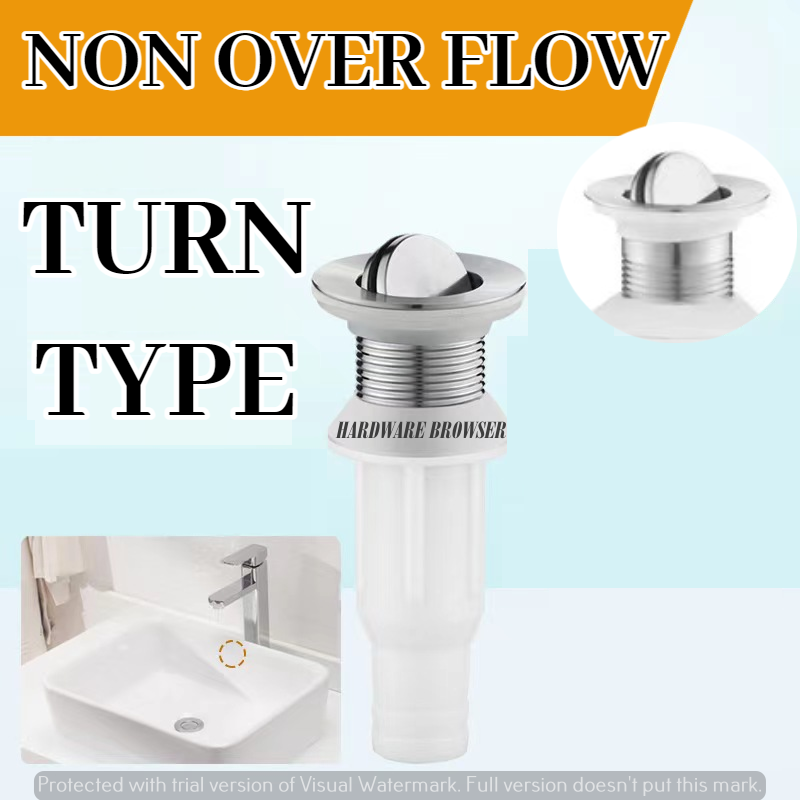 9002 1PCS Short Stainless PVC Flap Washbasin Basin Sink Drain with