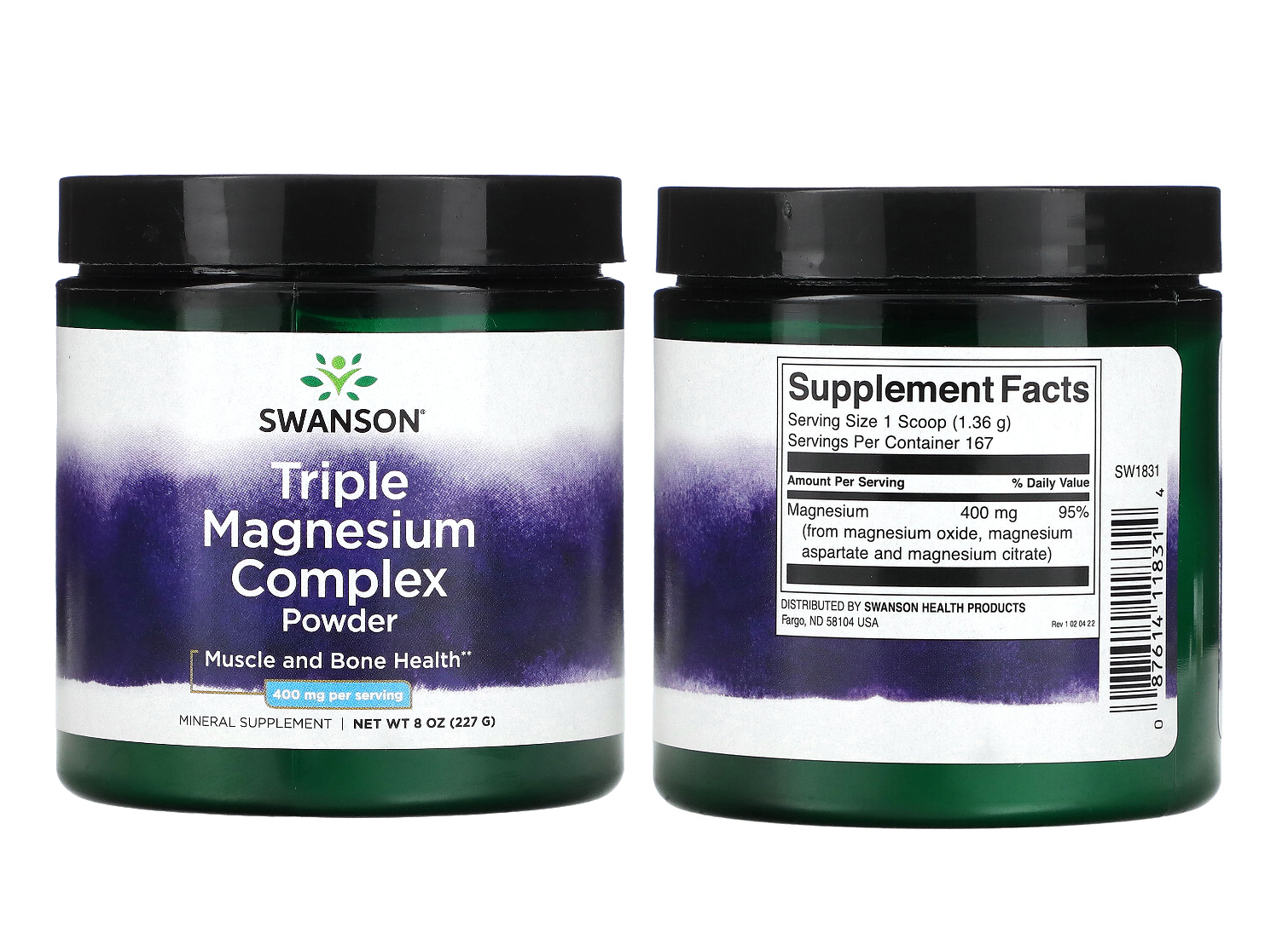 Swanson Triple Magnesium Complex 400 mg 100 or 300 Capsules or Powder Lazada PH