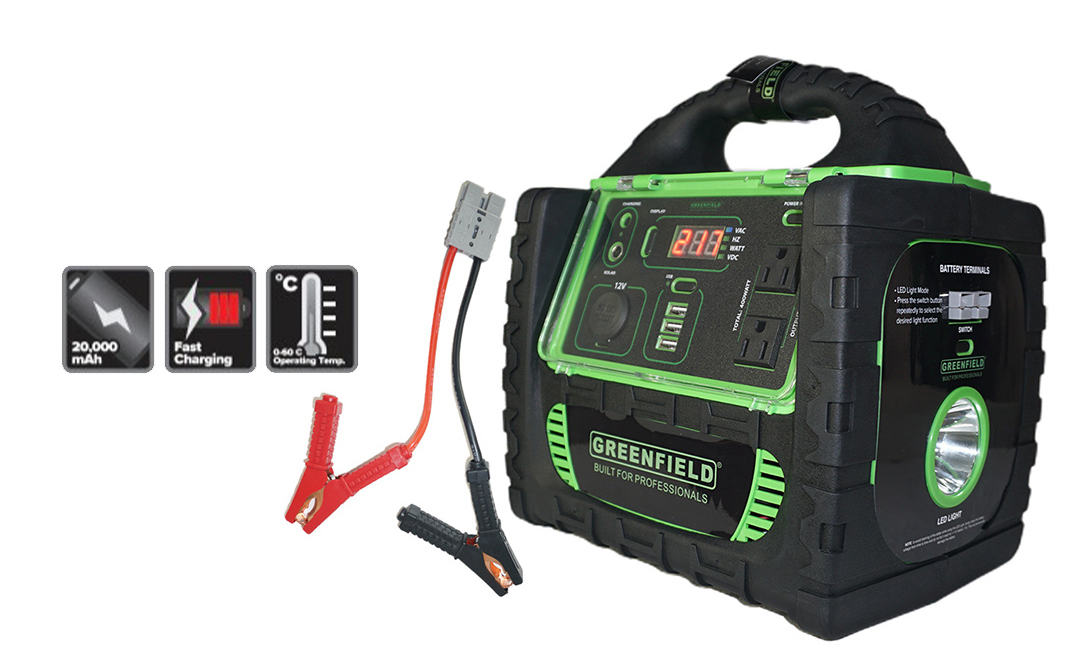 Power Station 400 watts Portable Power Station 12V Jump starter 12 volts and 220 volts Sockets
