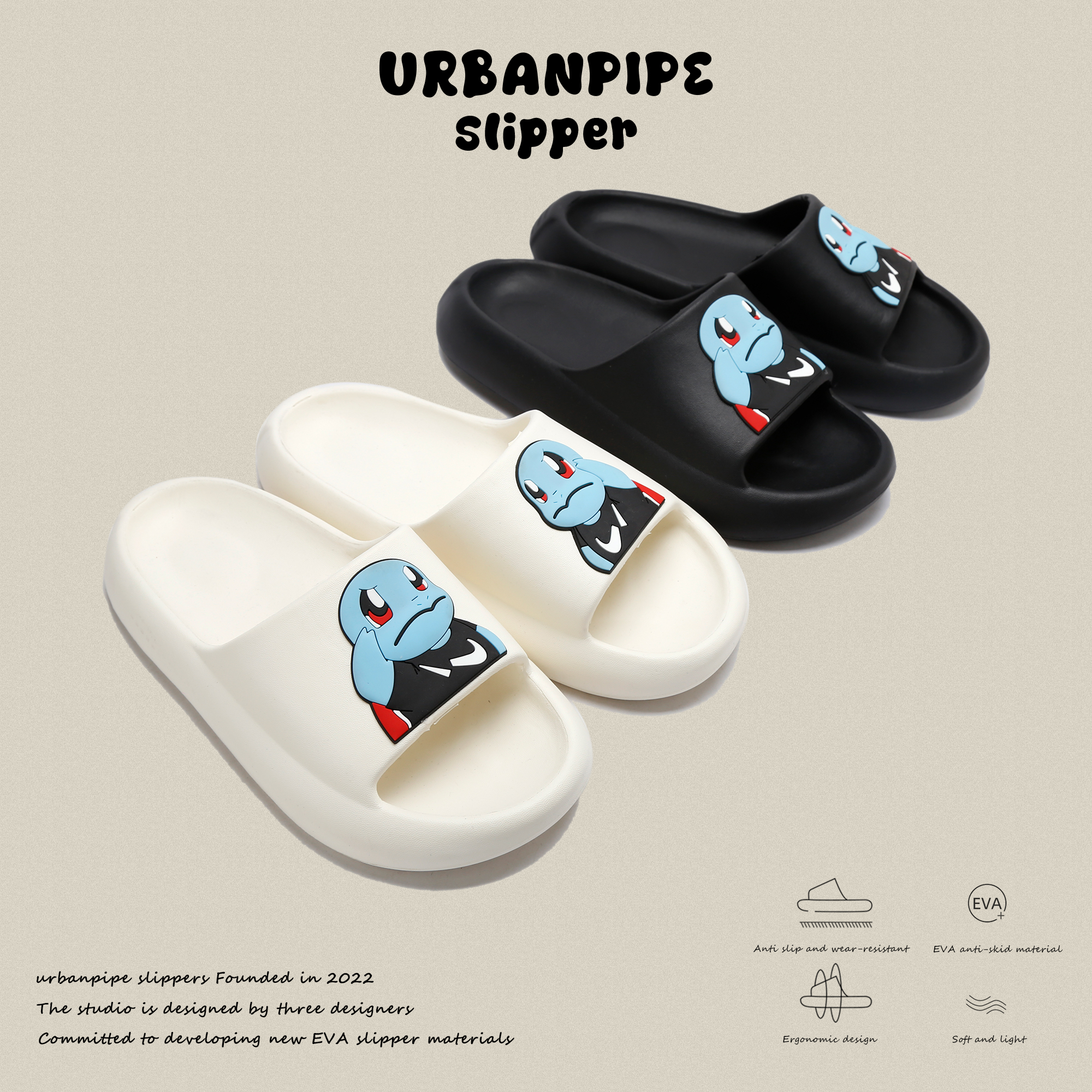 URBANPIPE SUP Fashion Slippers For Men Thick Bottom Comfy Slides Cloud  Slipper For Women T03-42