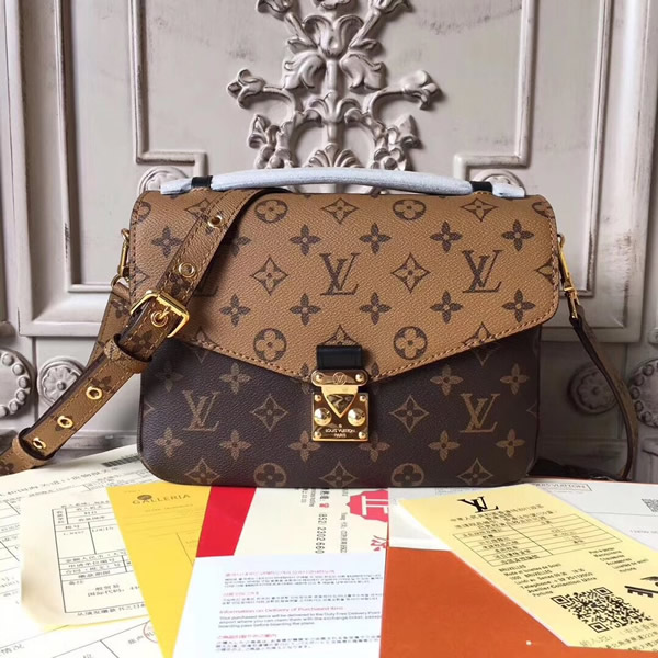 Louis Vuitton Pochette Metis Monogram Reverse Canvas Cross Body