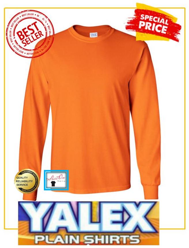 plain orange long sleeve shirt