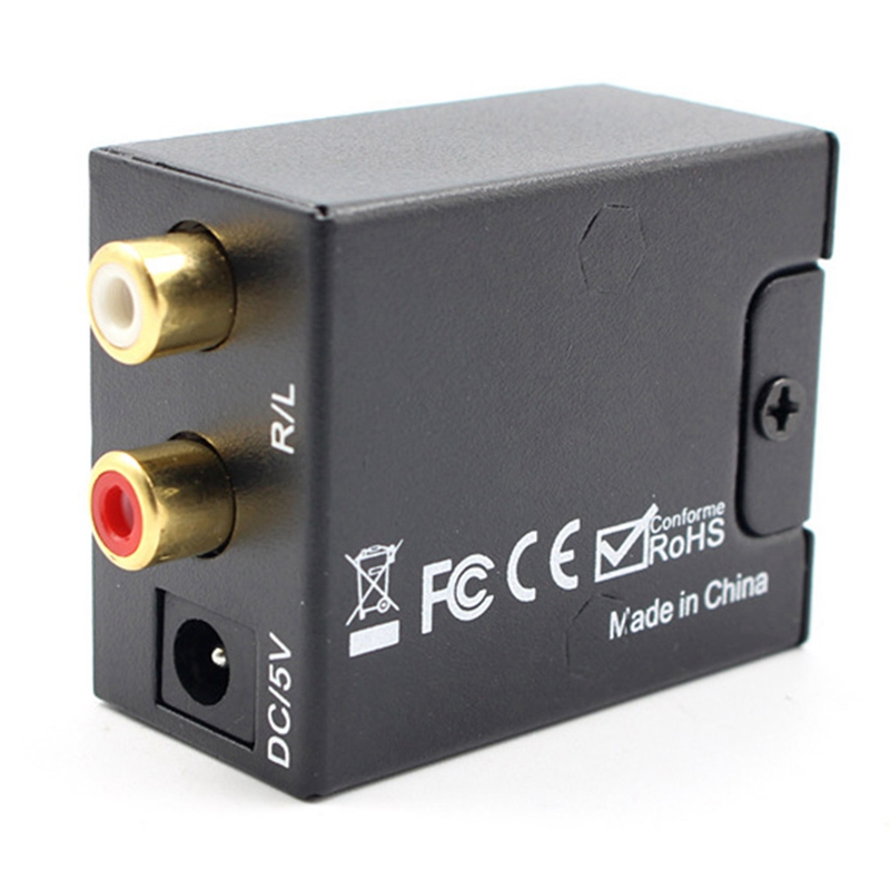 Digital To Analog Converter DAC Digital SPDIF Toslink To Analog Stereo ...