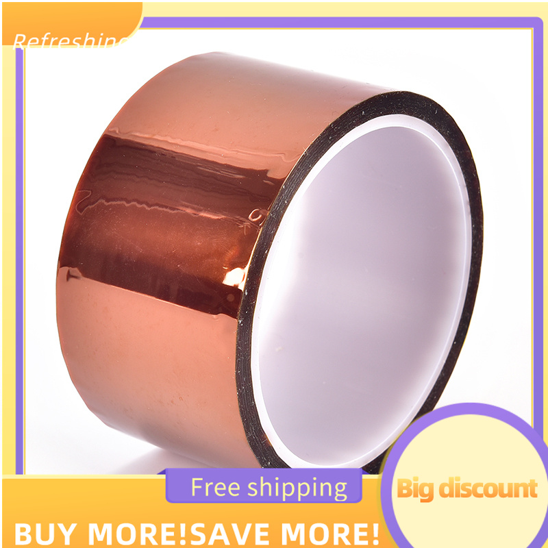 6 Rolls 10mm X 30m High Temperature Heat Resistant Kapton Polyimide Tape 100ft 