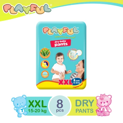 PLAYFUL Dry Baby Pants XXL 8's
