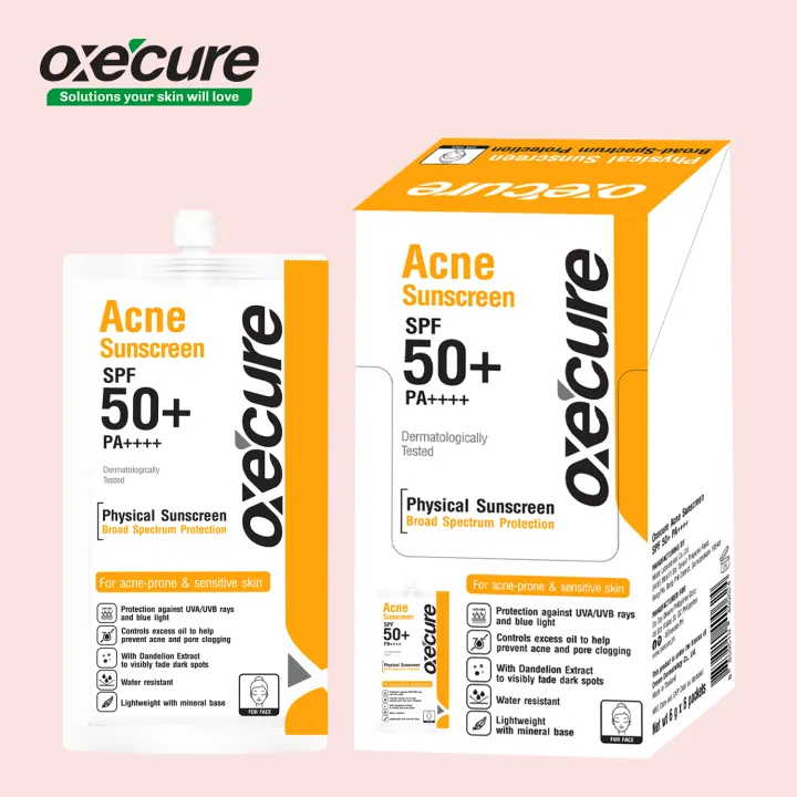 oxecure acne sunscreen