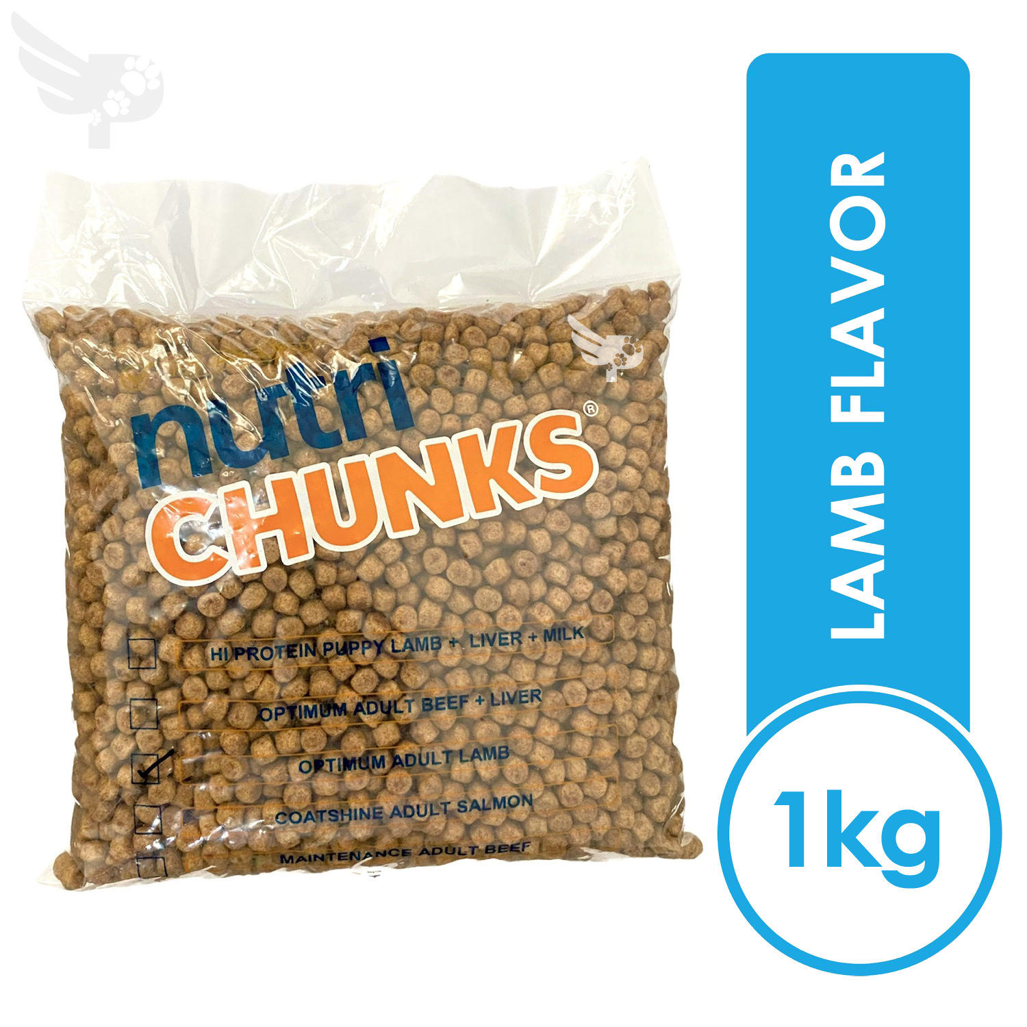 NUTRI CHUNKS OPTIMUM ADULT LAMB 1kg REPACKED (LAMB FLAVOR) Dog Food