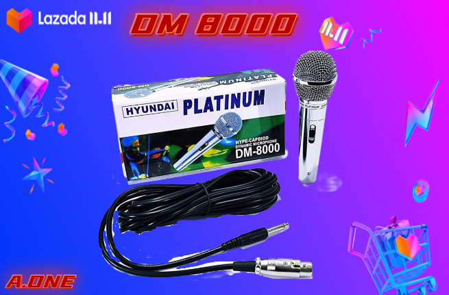 Original Hyundai platinum Microphone DM-8000 | Lazada PH