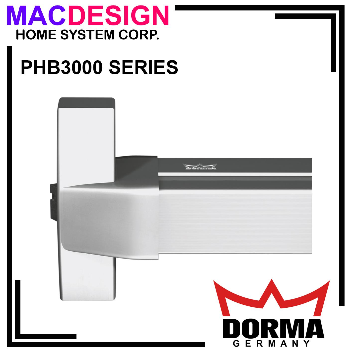 DORMA PHB3102 PANIC DEVICE EMERGENCY EXIT FOR FIRE ESCAPE DOORS STEEL