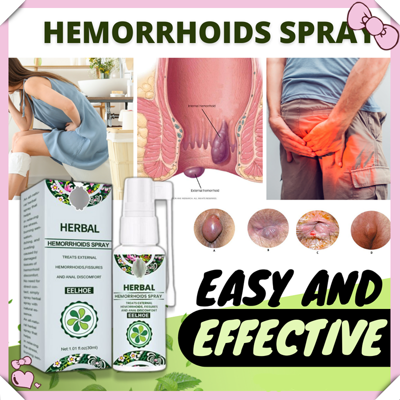 ( READY STOCKS ) 60ml /2PCS Original HERBAL Hemorrhoids Spray Natural