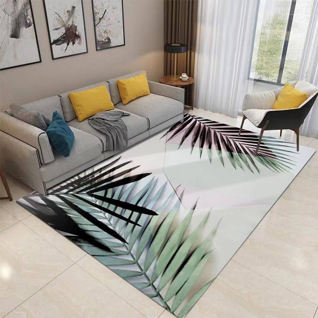 3D Maple Leaf Grain 263 Round Non Slip Rug Mat