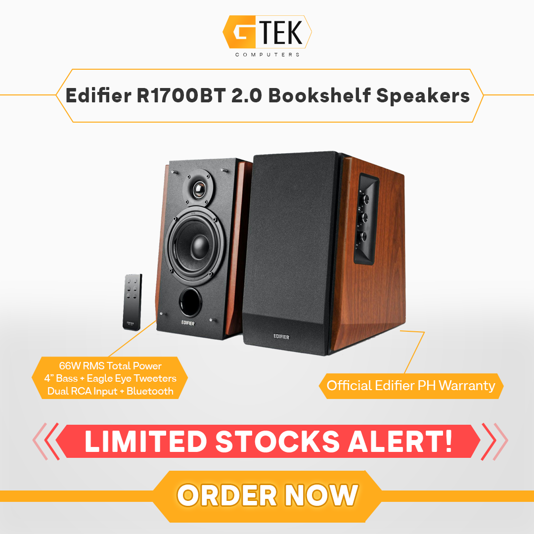 R1700BT 2.0 Bluetooth Bookshelf Speaker