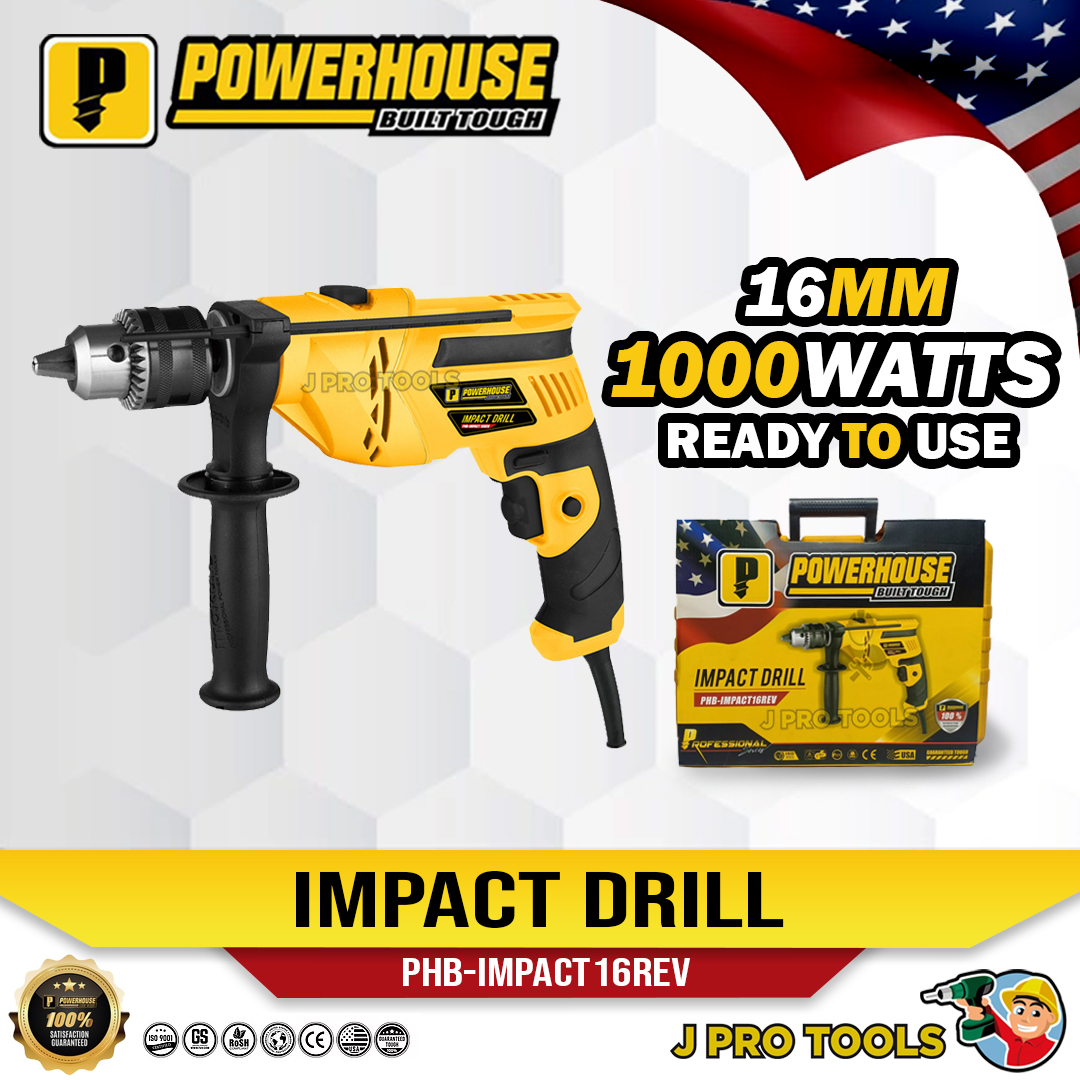 POWERHOUSE Impact Drill (PHBIMPACT16REV) Lazada PH