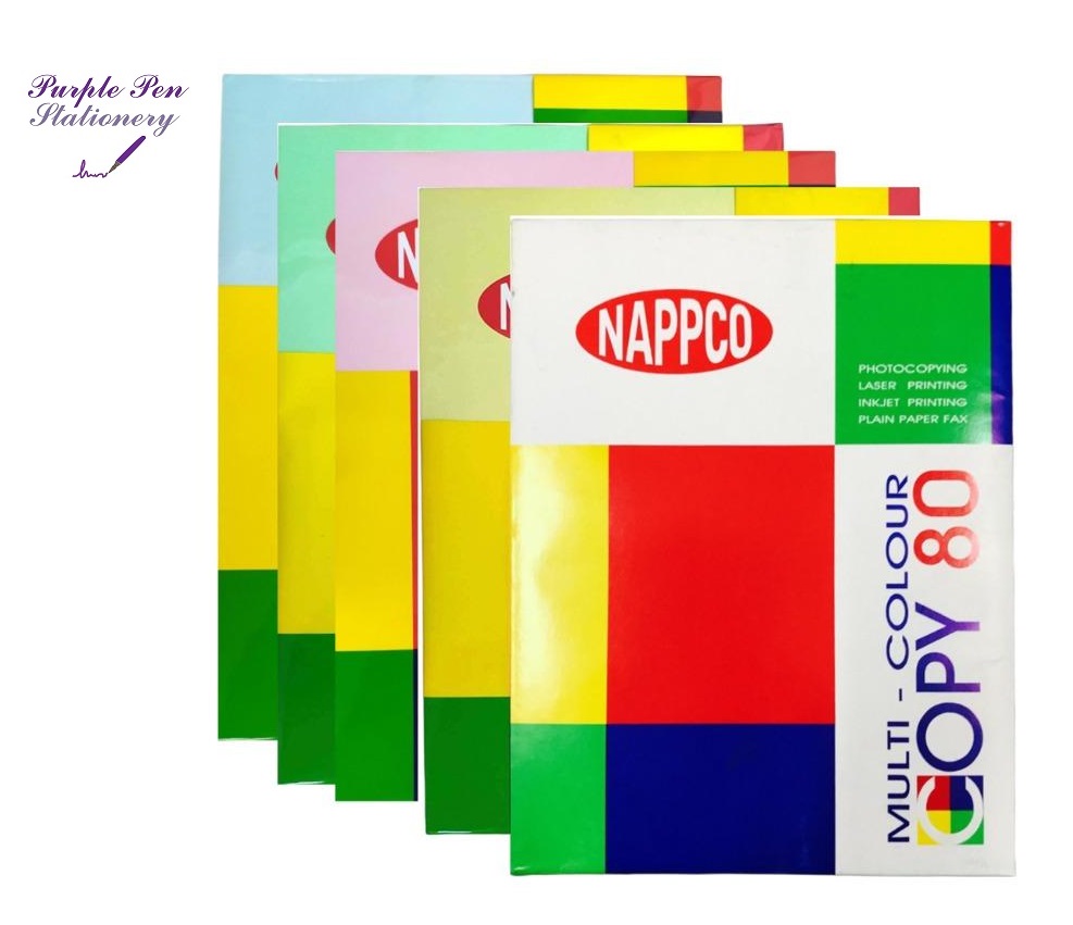 Nappco Colored Copy Paper S-24 80GSM A4 – Biz Asia Trading Inc.