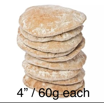 Elijah’s Whole Wheat (Mini Size) Pita Bread (Arabic Bread) (Seriously the best pita in Manila) -10 units (4" / 60g each)