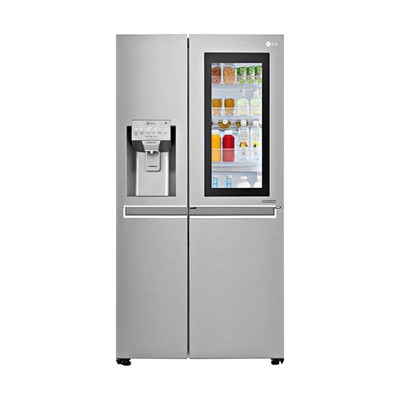 Lg Refrigerator Instaview Door In Door Side By Side Inverter Linear Compressor 23 8 Cu Ft With Water And Ice Dispenser Lazada Ph