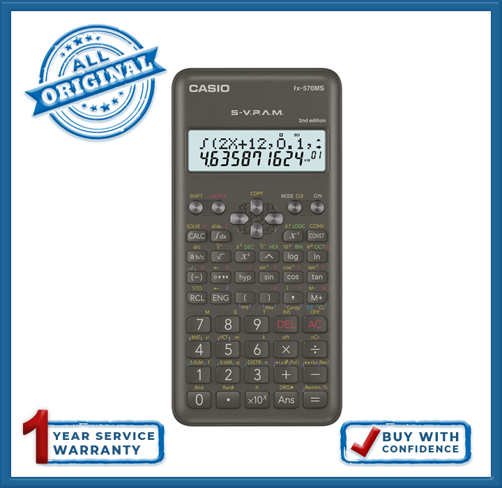 Casio Scientific Fx 570 Es Plus 2nd Edition Prc Fx570es Plus 2nd