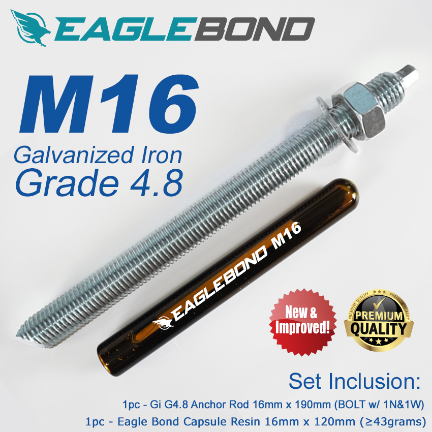 Eagle Bond Chemical Bolt / Chemical Anchoring / Capsule Resin Set