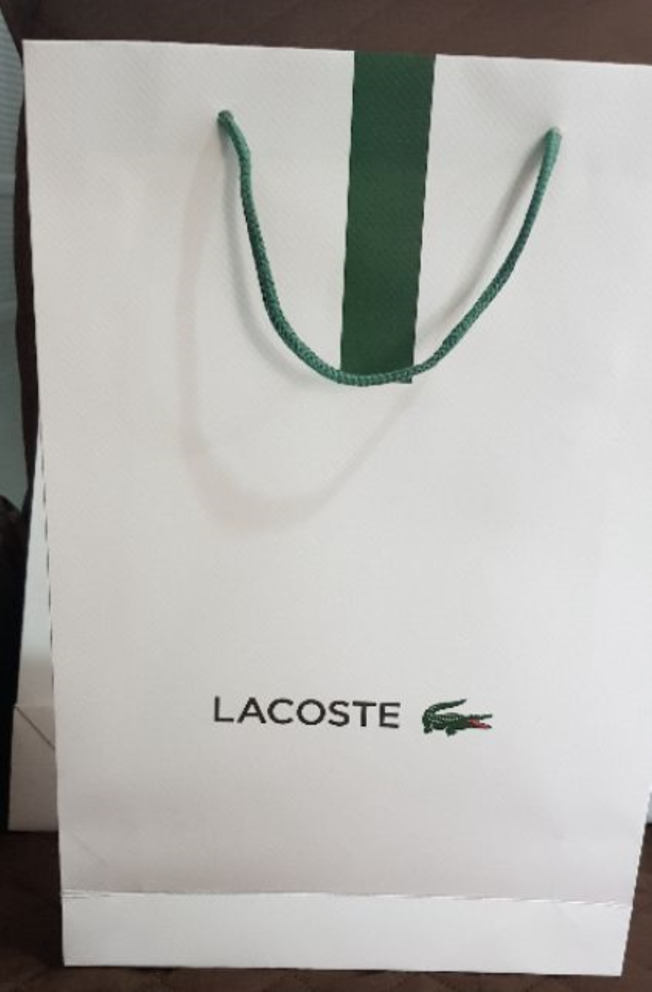 lacoste paper bag