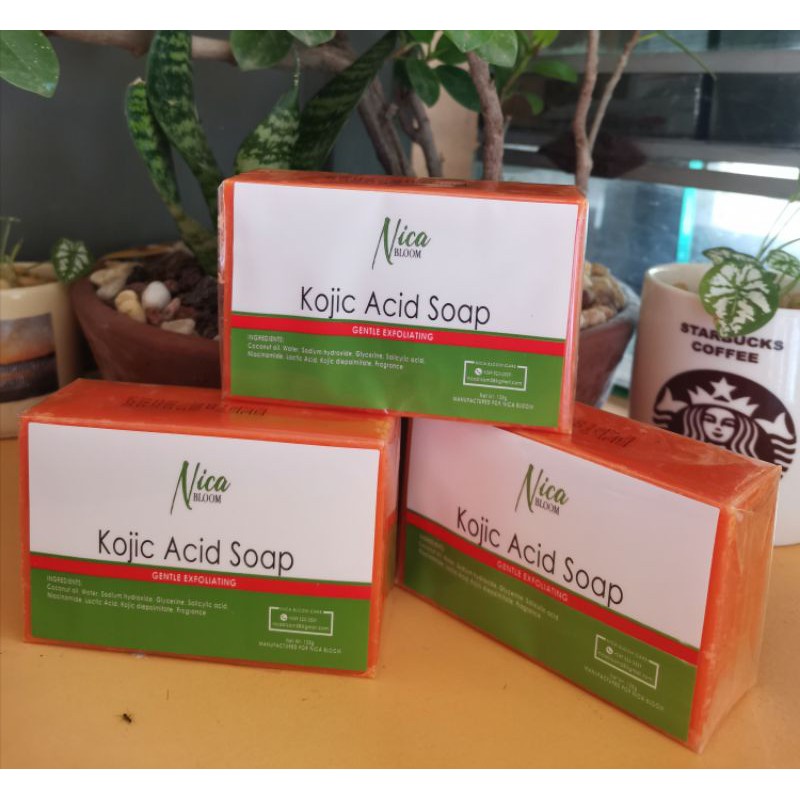 Nica Bloom Kojic soap (set of 3) Lazada PH