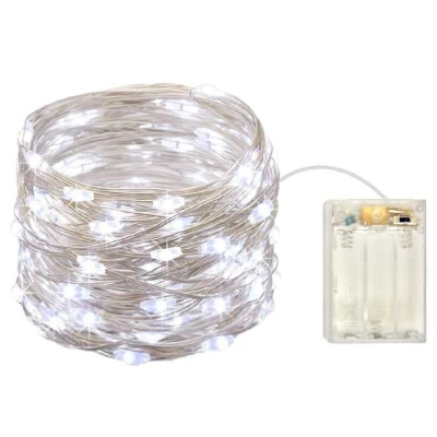 10M LED Fairy String Lights Battery Powered Copper Wire Lamp Waterproof Xmas Decor