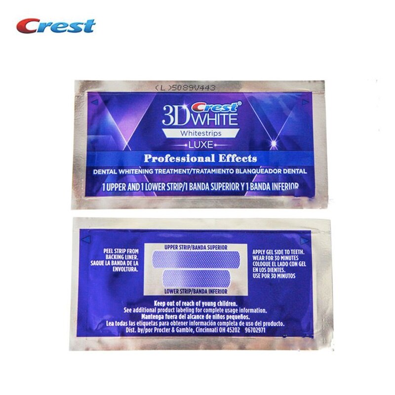 crest 2d whitening strips