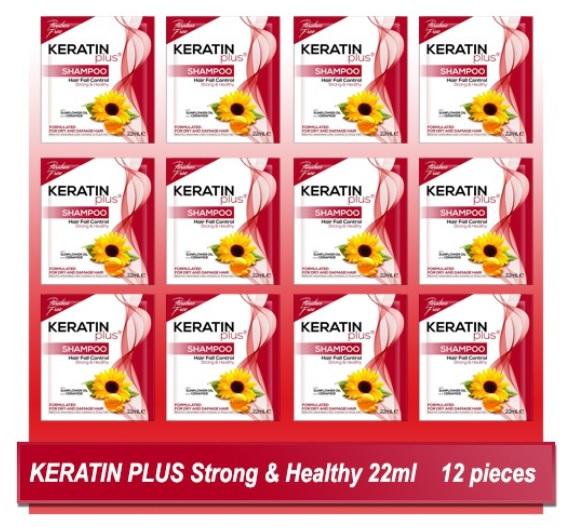 Keratin Plus Shampoo Hair Fall Control With Sunflower Oil And Ceramide 22ml 12 Pcs Lazada Ph 7144