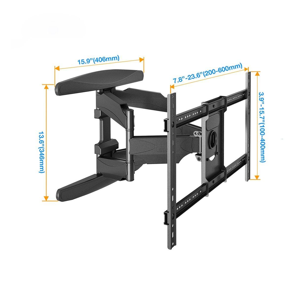 North Bayou P6 Full Motion Cantilever Wall Mount for 40"70" 100lbs TV