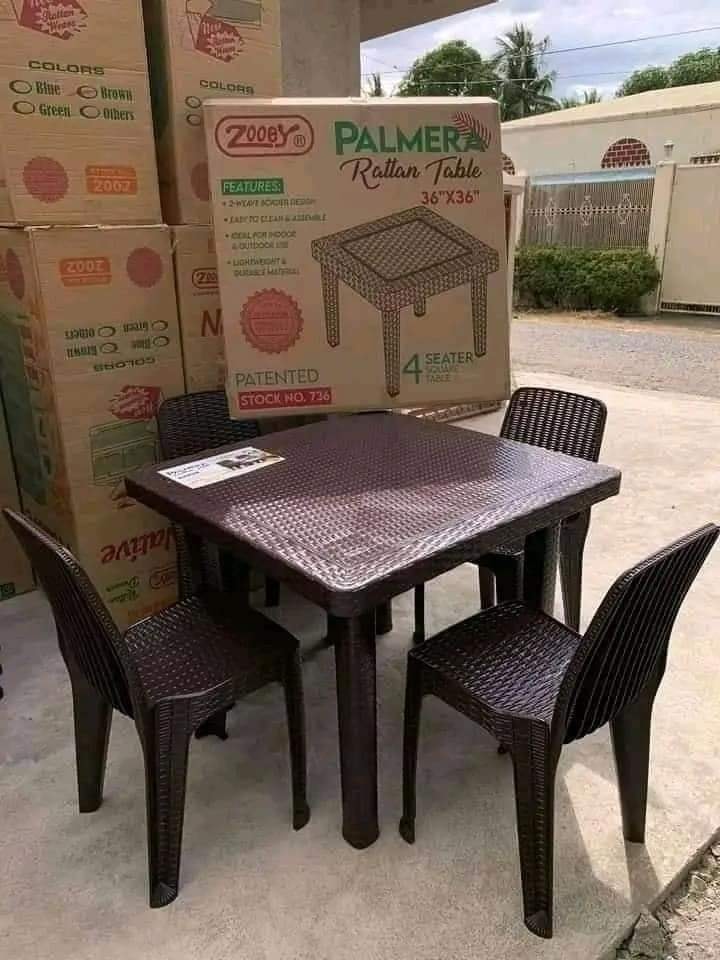 JOLLY RATTAN DINING TABLE SET SEATER Lazada Lazada PH