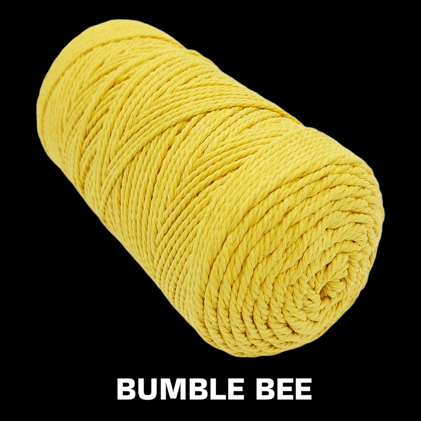 COTTON CORD/MACRAME CORD 2mm/ 3 Ply SOFT TWISTED NATURAL COTTON STRING