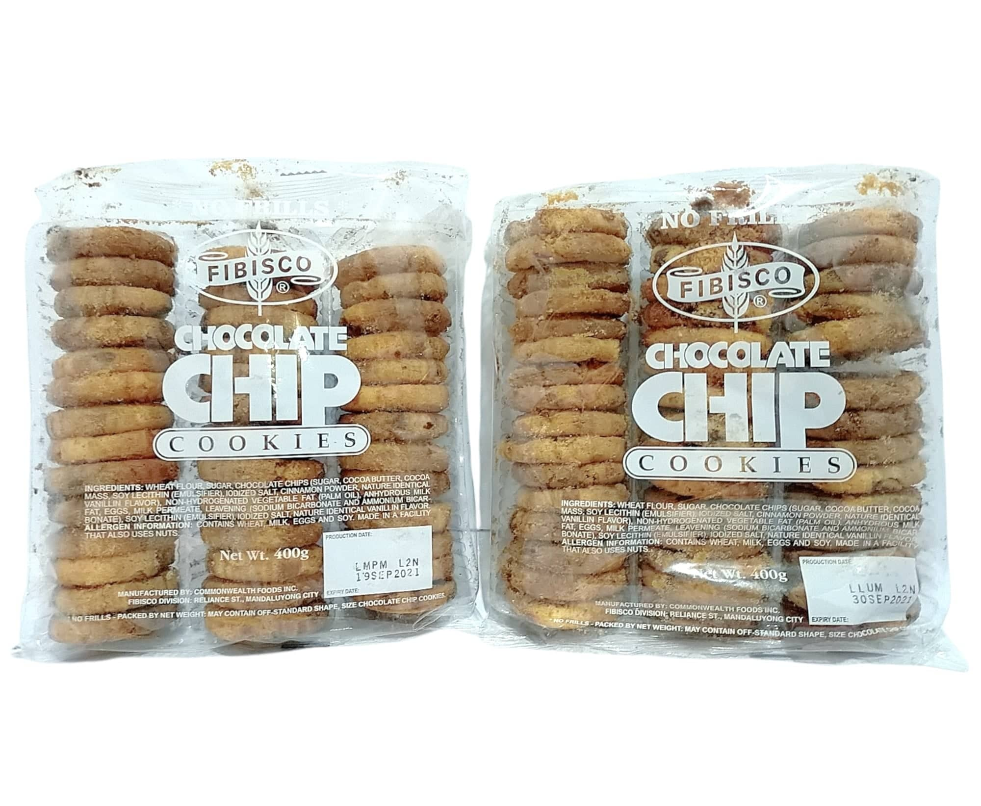 NO FRILLS FIBISCO CHOCOLATE CHIP COOKIES 400g | Lazada PH