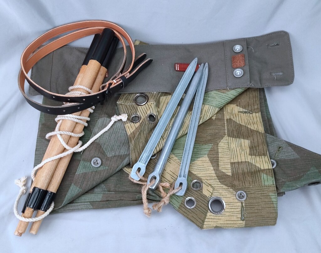 FULL SET REENACTMENTS WW2 GERMAN MILITARY COMBAT EQUIPMENT WH SPLINTER