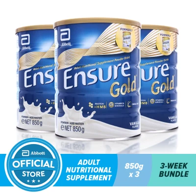 Ensure Gold HMB Vanilla 850G For Adult Nutrition Bundle of 3