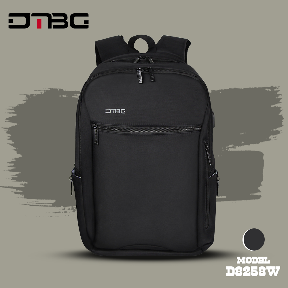 DTBG D8258W Travel Backpack Laptop Bag With USB Port Black Lazada PH